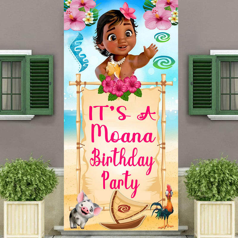 Moana Welcome Banner Roll up Standee (with stand)