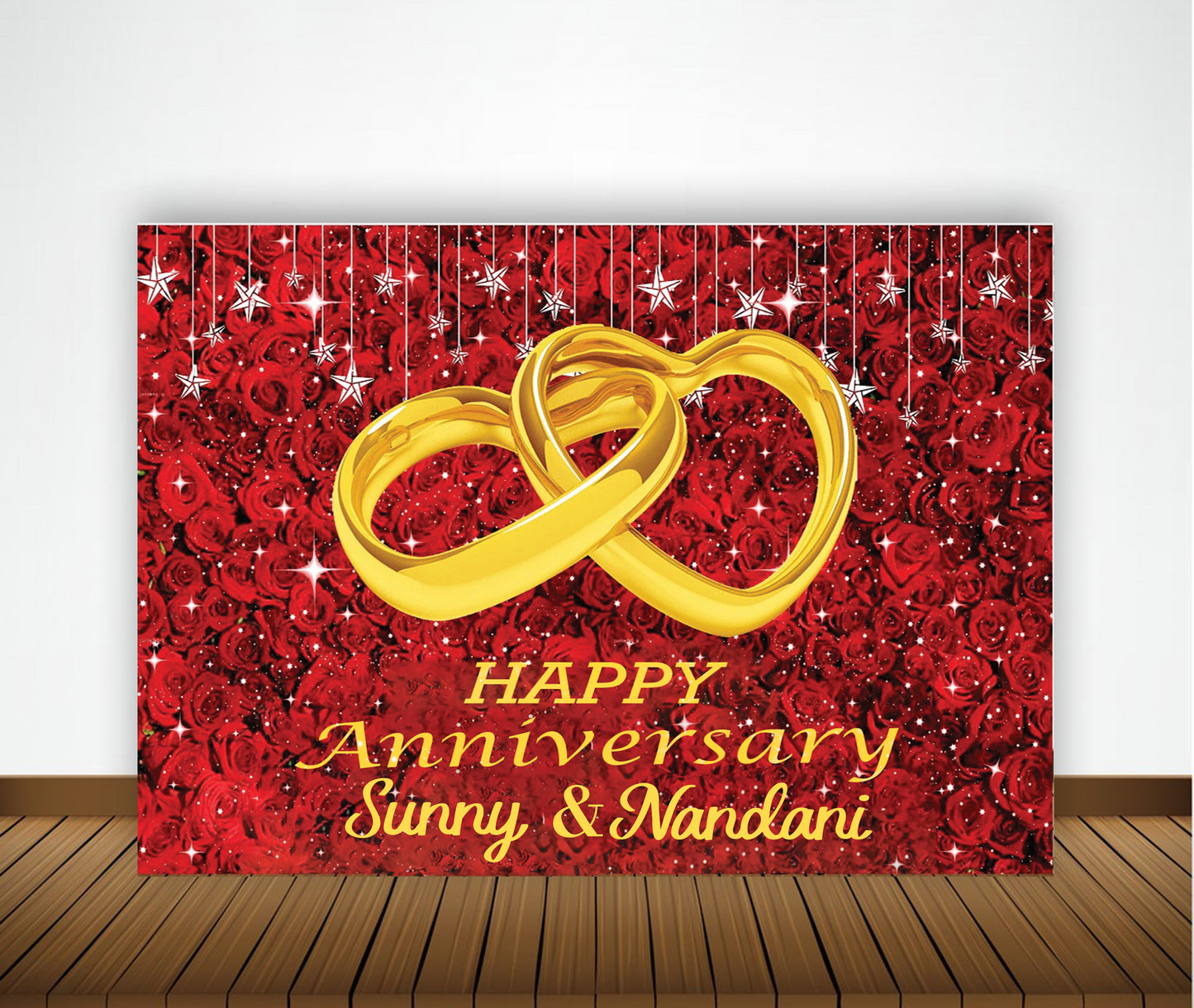 Anniversary Party Backdrop Banners for Couples