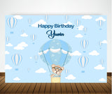 Personalize Hot Air Backdrop Banner