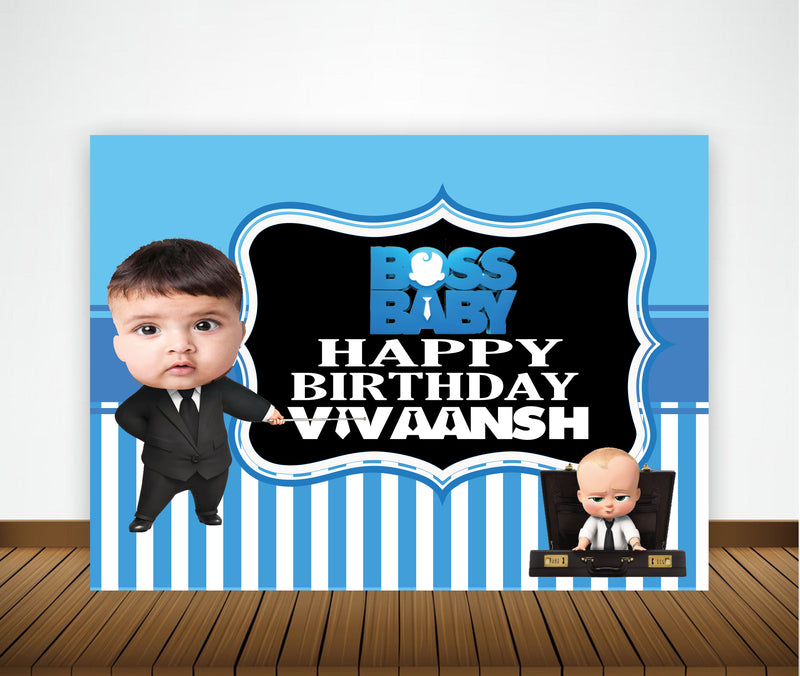 Boss Baby Theme Party Backdrop