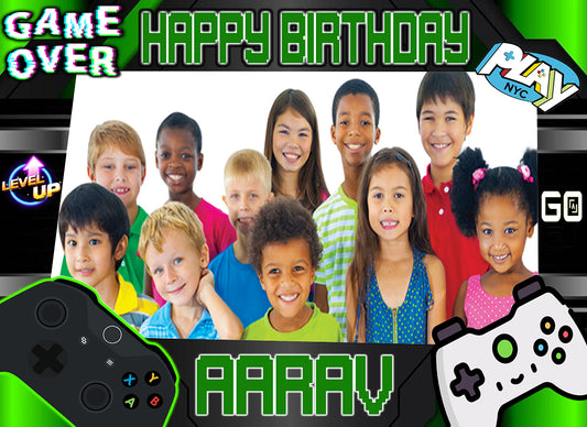 Gaming Theme Birthday Party Selfie Photo Booth Frame