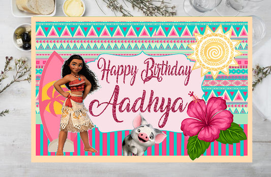 Moana Theme Birthday Party Table Mats