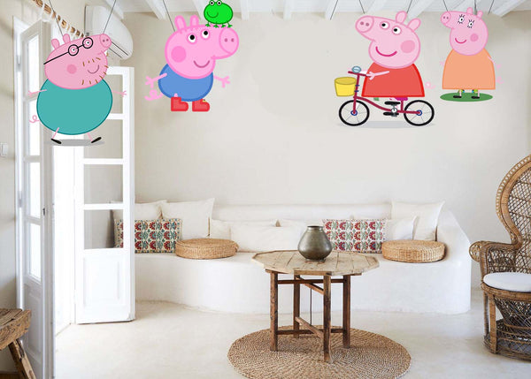 Peppa Pig Theme Birthday Party Hanging Set for Decoration