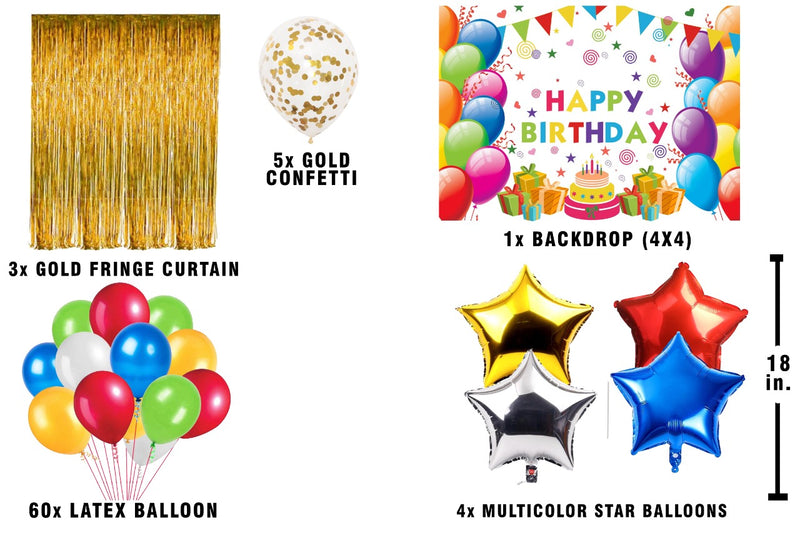 Joyful Birthday Party Decorations Complete Set