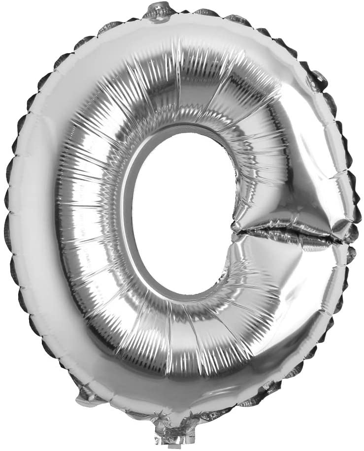 16 Inch O Alphabet Letter Balloons Birthday Balloons Silver Foil Letter Balloons Birthday Party Decorations Kids