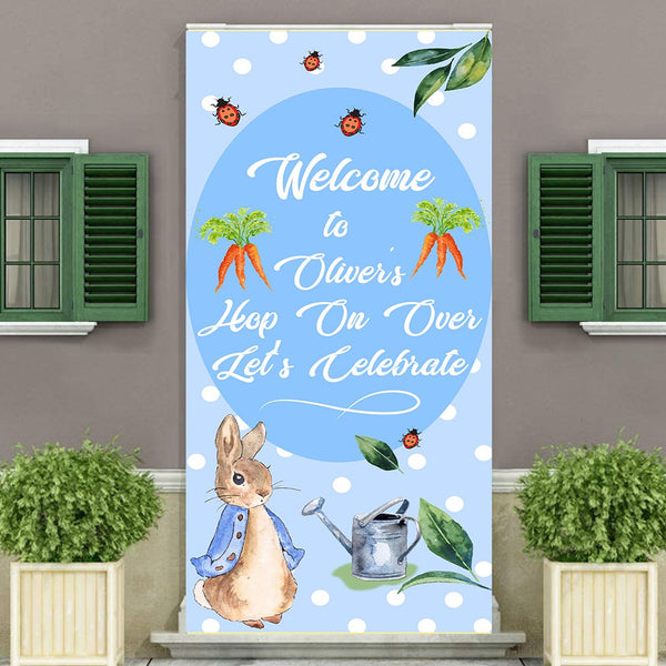 Bunnies Customized Welcome Banner Roll up Standee (with stand)
