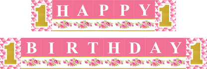 One Is Fun First Birthday Party Banner for Decoration