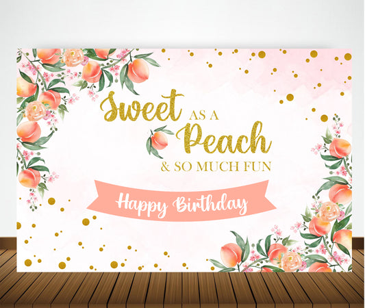 One is fun First Birthday Party Backdrop For Girls