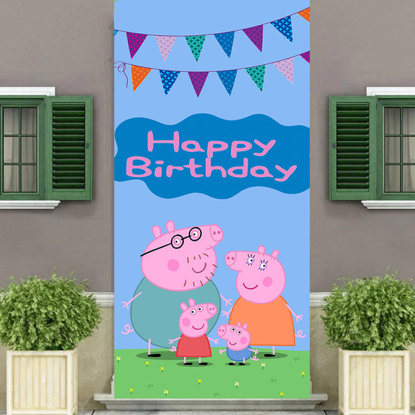 Peppa Pig Customized Welcome Banner Roll up Standee (with stand)