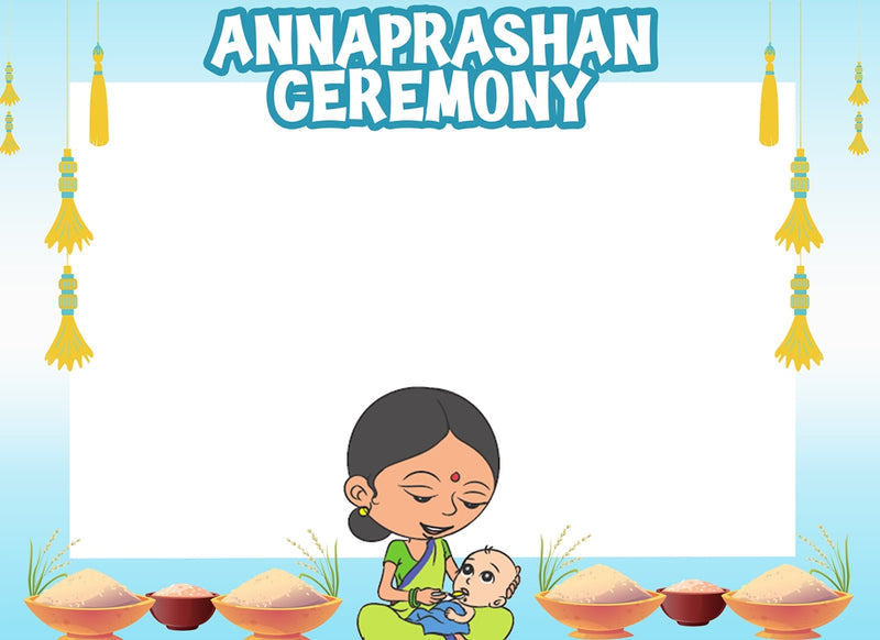 Annaprashan Ceremony Boys Photo Booth Picture Frame