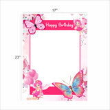 Butterflies & Fairies Theme Birthday Party Selfie Photo Booth Frame