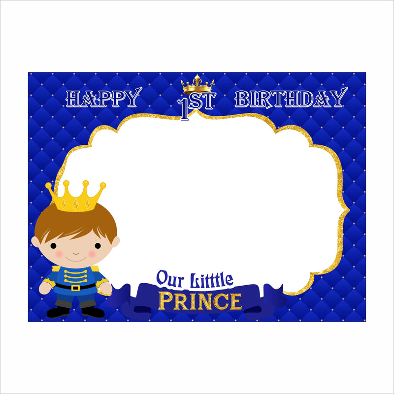 Prince Theme Birthday Party Selfie Photo Booth Frame