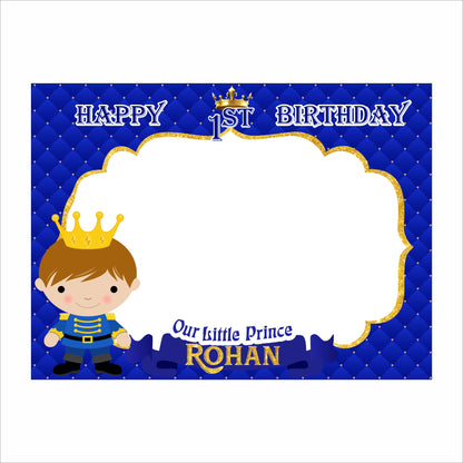 Prince Theme Birthday Party Selfie Photo Booth Frame