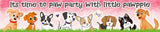 Dog Theme Birthday Long Banner for Decoration