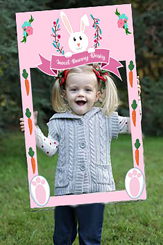 Some Bunny Is One Birthday Party Selfie Photo Booth Frame