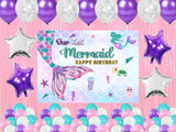 Mermaid Theme Birthday Party Complete Party Set for Girls