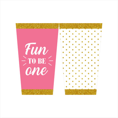 One Is Fun First Birthday Popcorn Box Decoration