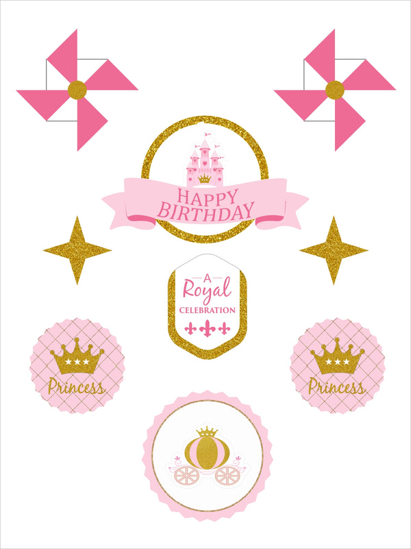 Princess Birthday Party Cake Topper /Cake Decoration Kit