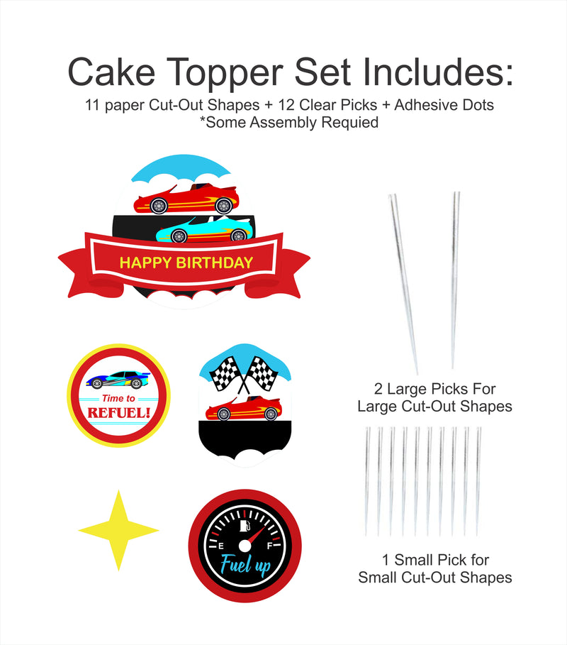 Cars Birthday Party Cake Topper /Cake Decoration Kit