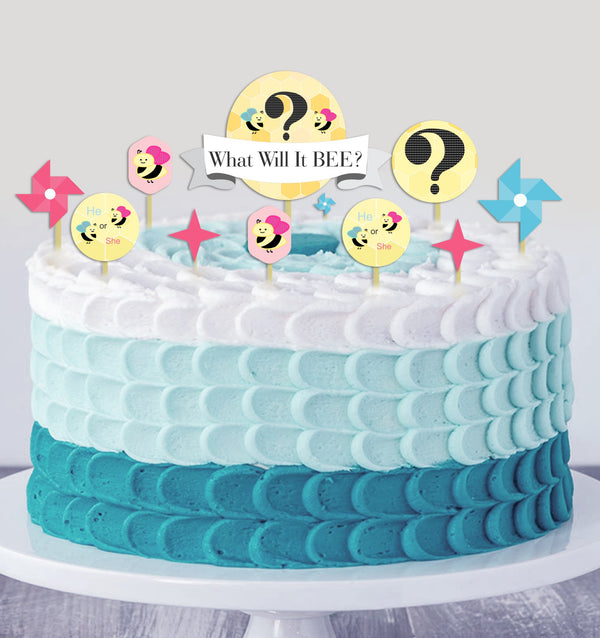 What It will BEE Party Cake Topper /Cake Decoration Kit