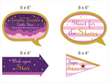 Twinkle Twinkle Little Star Theme Birthday Party Photo Booth Props Kit