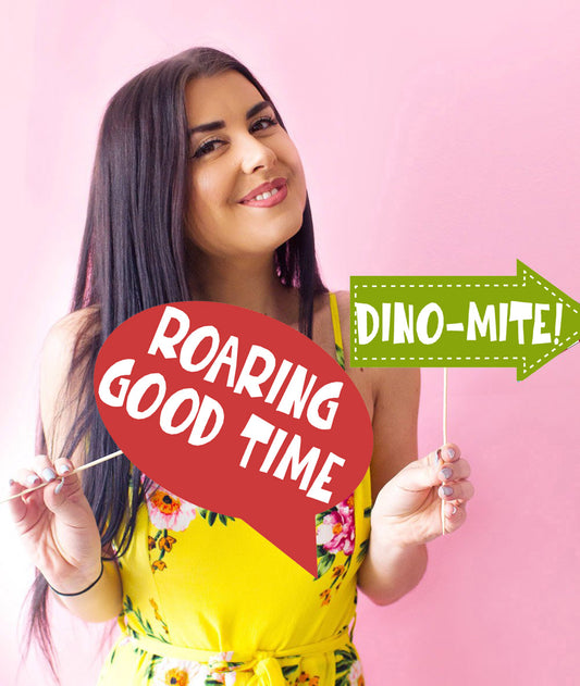 DINOSAUR THEME BIRTHDAY PARTY PHOTO BOOTH PROPS KIT
