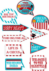 Carnival Theme Birthday Party Photo Booth Props Kit