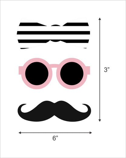 Oh La La Paris Theme Birthday Party Photo Booth Props Kit