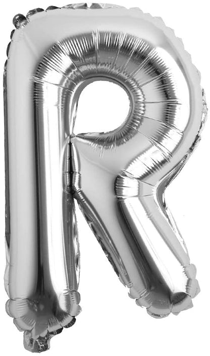 16 Inch R Alphabet Letter Balloons Birthday Balloons Silver Foil Letter Balloons Birthday Party Decorations Kids