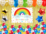 Rainbow  Theme Birthday Party Complete Party Set for Girls 