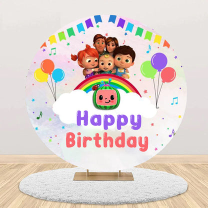 Cocomelon Theme Birthday Party Backdrop