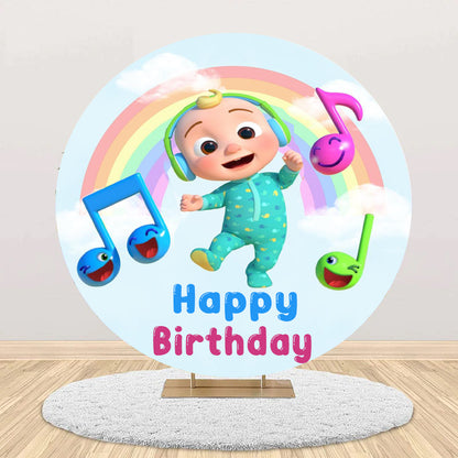 Cocomelon Theme Birthday Party Backdrop