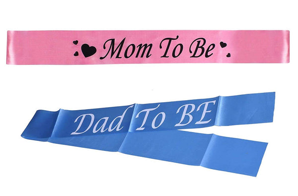 Baby Shower Sash For Mom To Be And Dad To Be