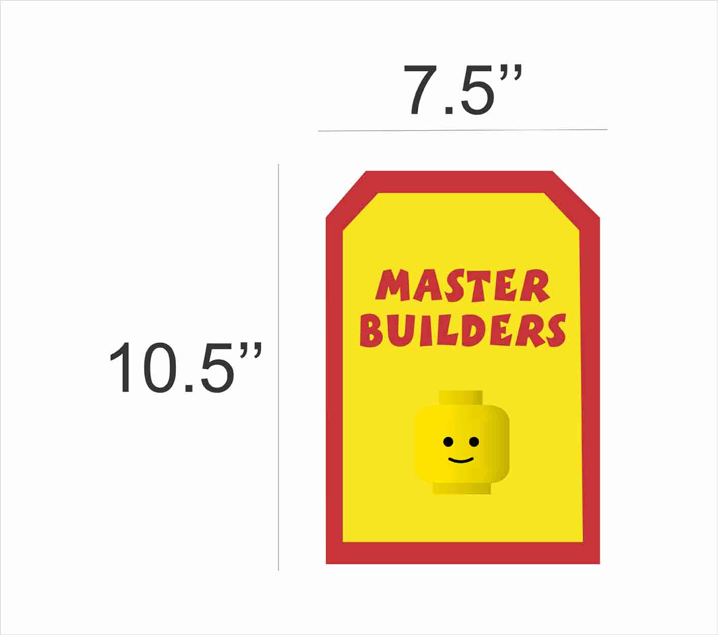 Lego theme Birthday Paper Door Banner for Wall Decoration