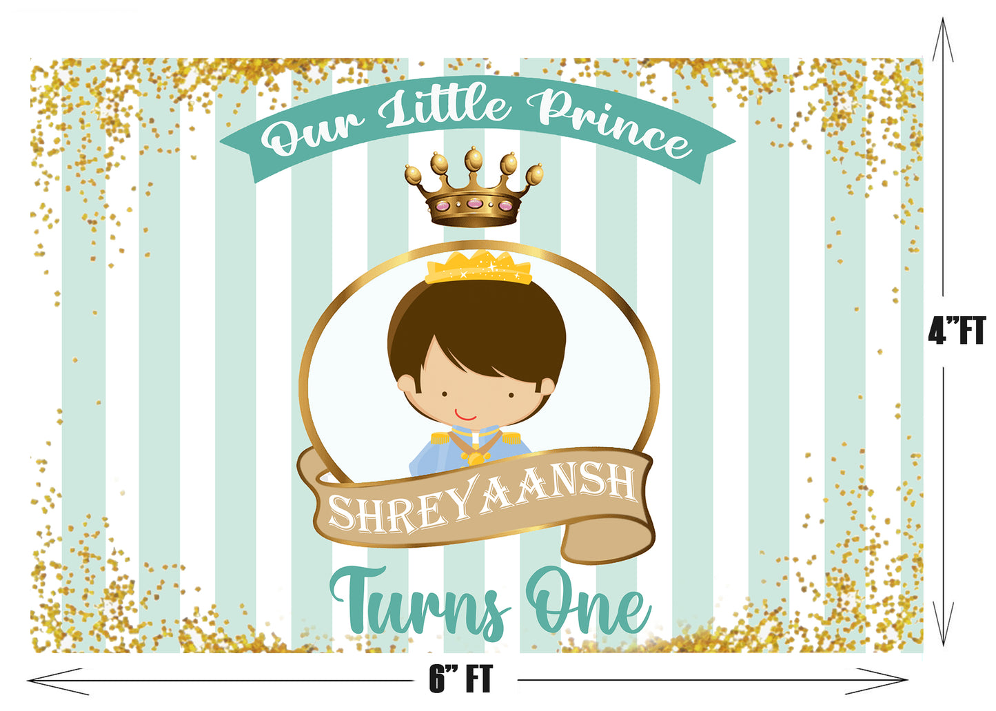 Personalize Prince Backdrop Banner