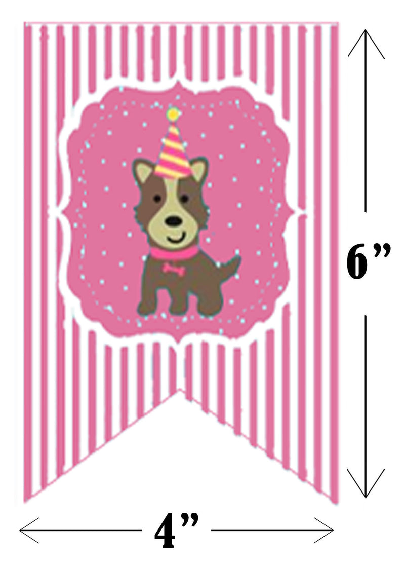 Dog Theme Birthday Party Banner for Decoration