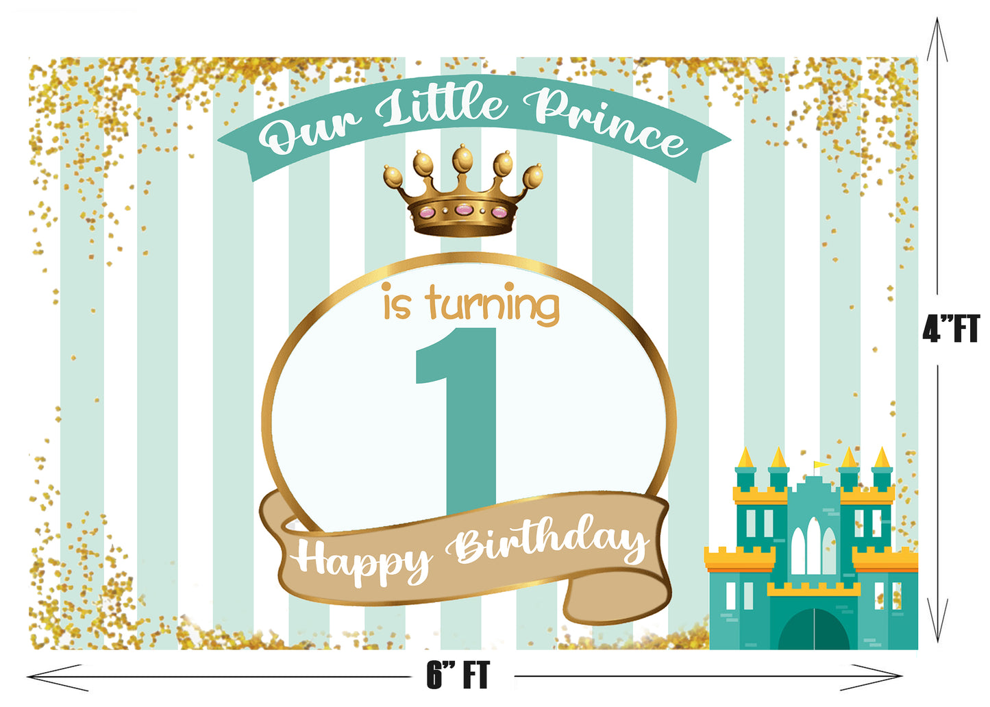 Prince Birthday Party Backdrop