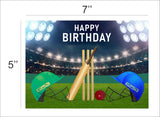 Cricket Theme Birthday Party Backdrop