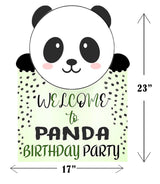 Panda Theme Birthday Party Welcome Board