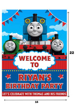 Thomas & Friends Theme Birthday Party Welcome Board