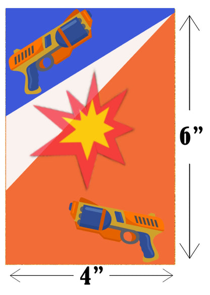 Battle Field Party - Birthday Banner For Decoration - Ready Aim Fire