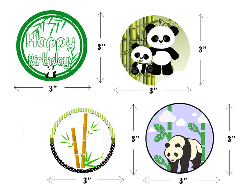 Panda Theme Birthday Party Straws
