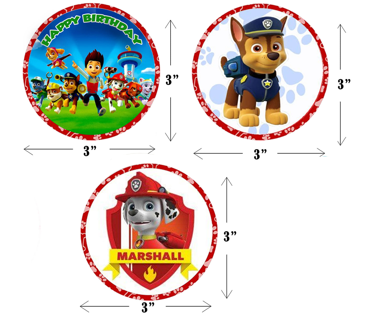 Paw Patrol Theme Birthday Party Straws