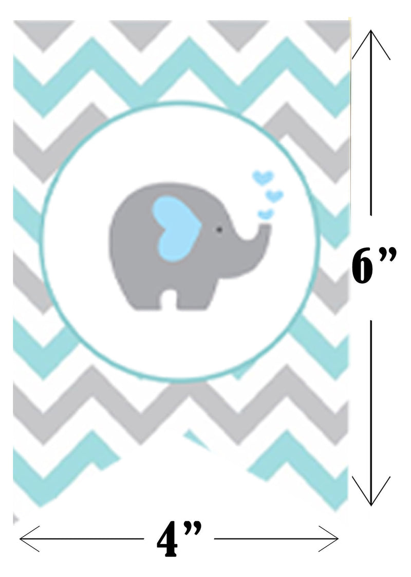 Elephant Theme Birthday Party Banner for Decoration
