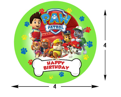 Paw Patrol Theme Birthday Party Backdrop