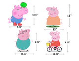 Peppa Pig Theme Birthday Party Hanging Set for Decoration