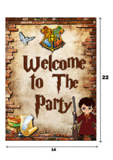 Harry Potter Theme Birthday Party Welcome Board