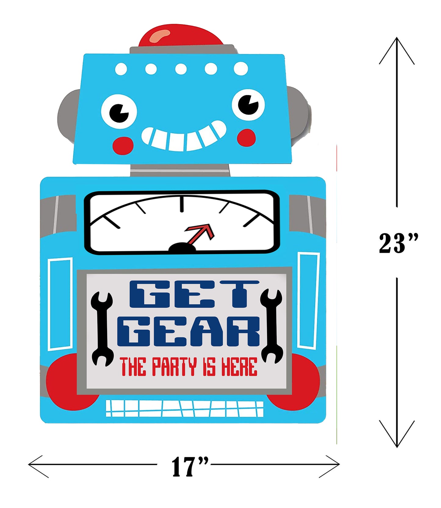 Robot Theme Birthday Party Welcome Board