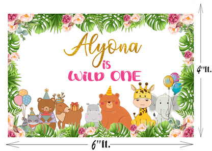 Personalize Jungle Backdrop Banner