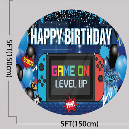 Gaming Theme Birthday Party Backdrop